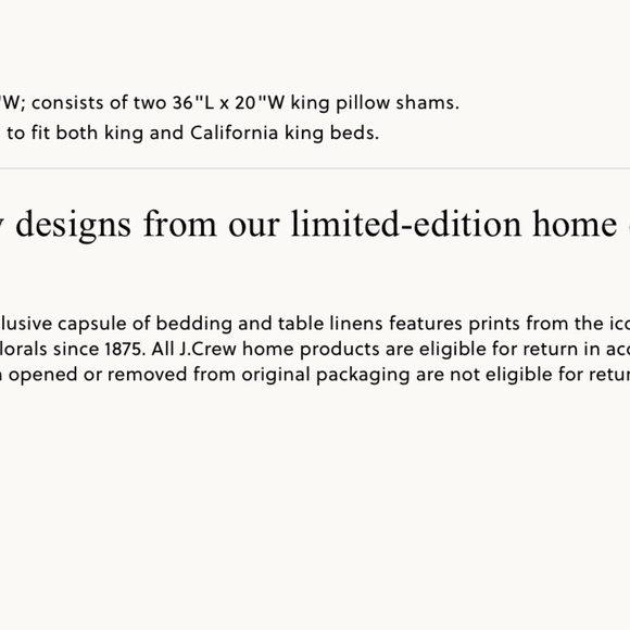 J. Crew Liberty Bourton Bloom Duvet Set King - Picture 4 of 4